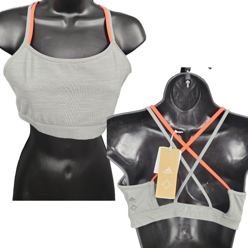 Adidas All Me Wanderlust Seamless Strappy Sports Bra - Picture 2 of 9
